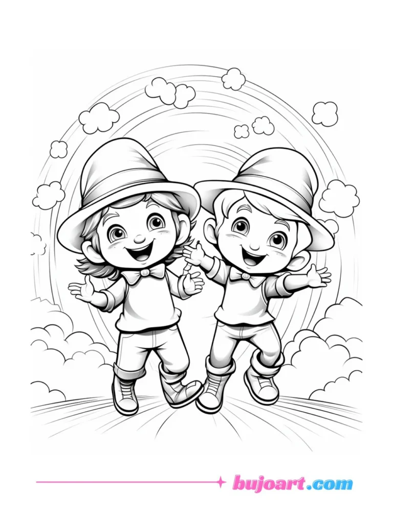free rainbow friends coloring pages for adults and kids instant download