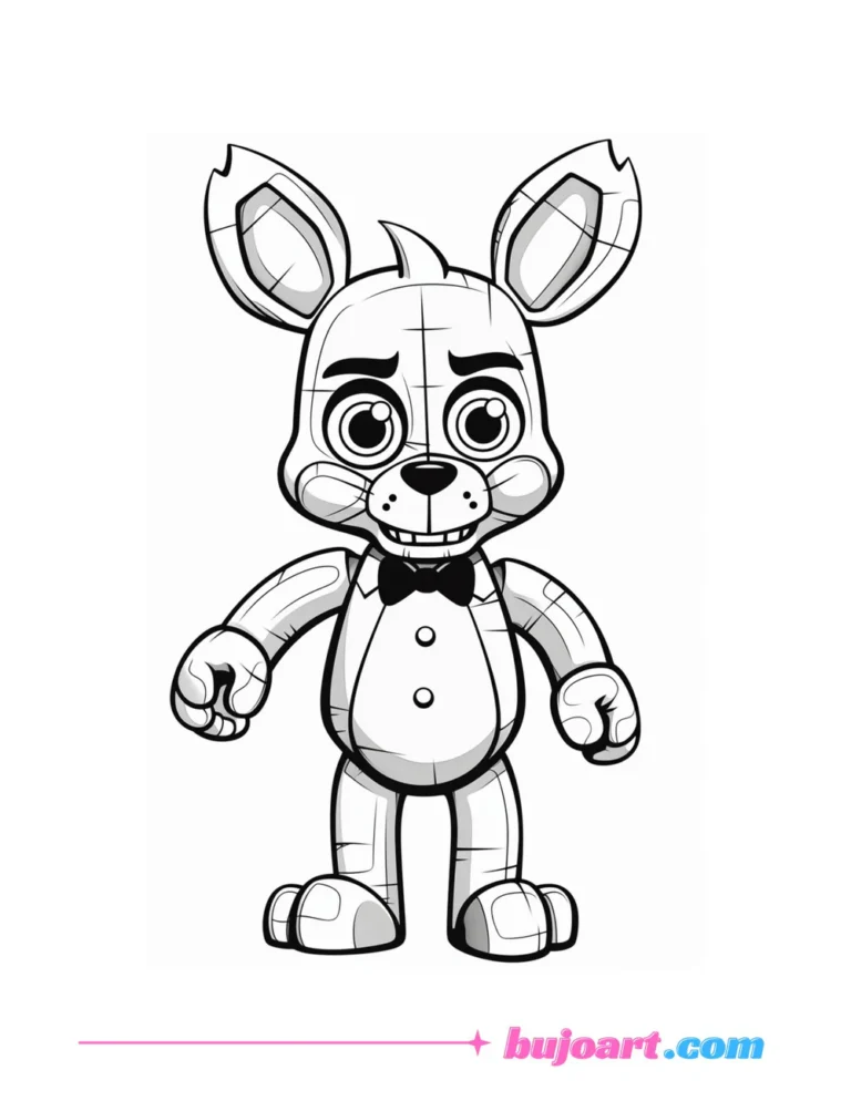 free fnaf coloring pages for adults and kids instant download