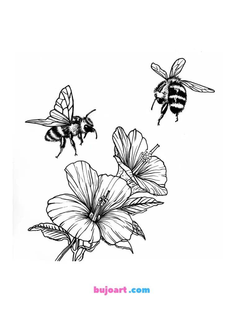 free beedrill coloring pages for adults and kids instant download