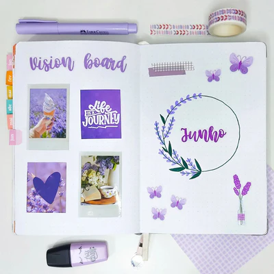 10+ Purple Bullet Journal Spreads to Inspire Your – Bujo Ideas with Examples