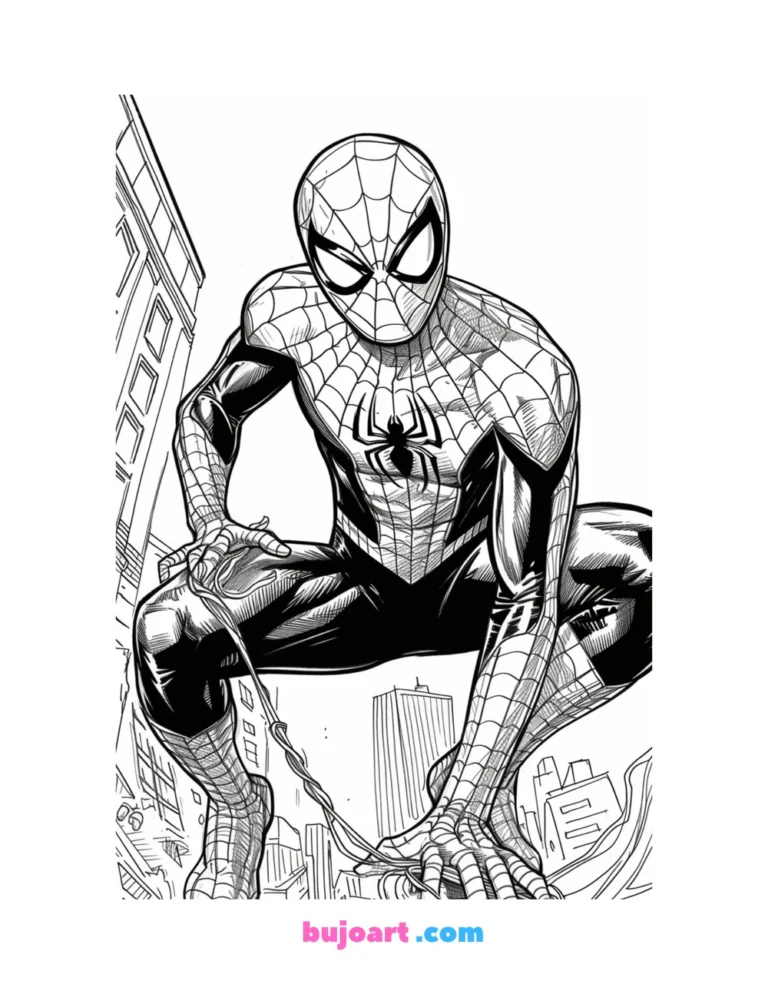 miles morales coloring page
