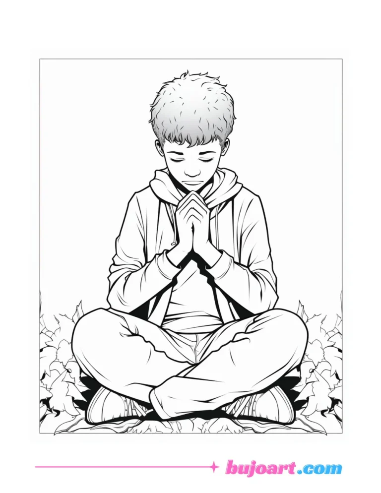 free act of contrition coloring pages for adults and kids instant download