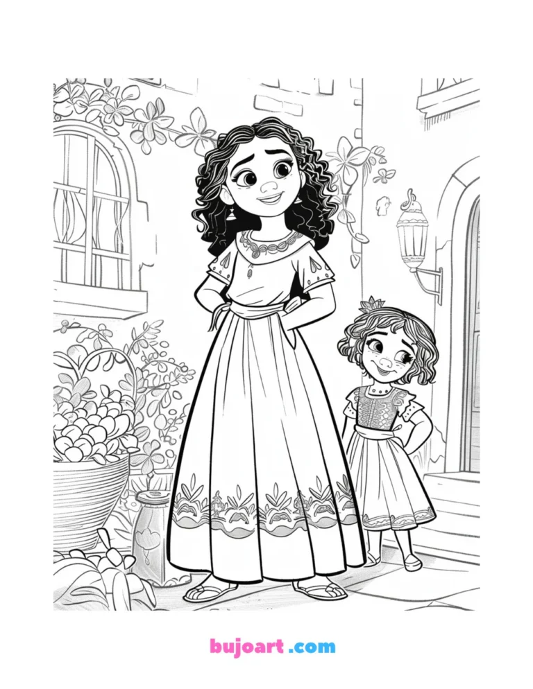 free encanto coloring pages for adults and kids