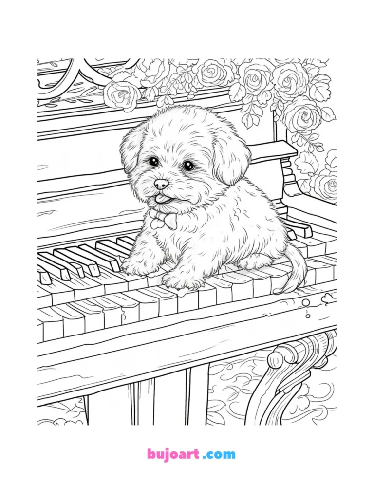 free dog christmas coloring pages for adults and kids