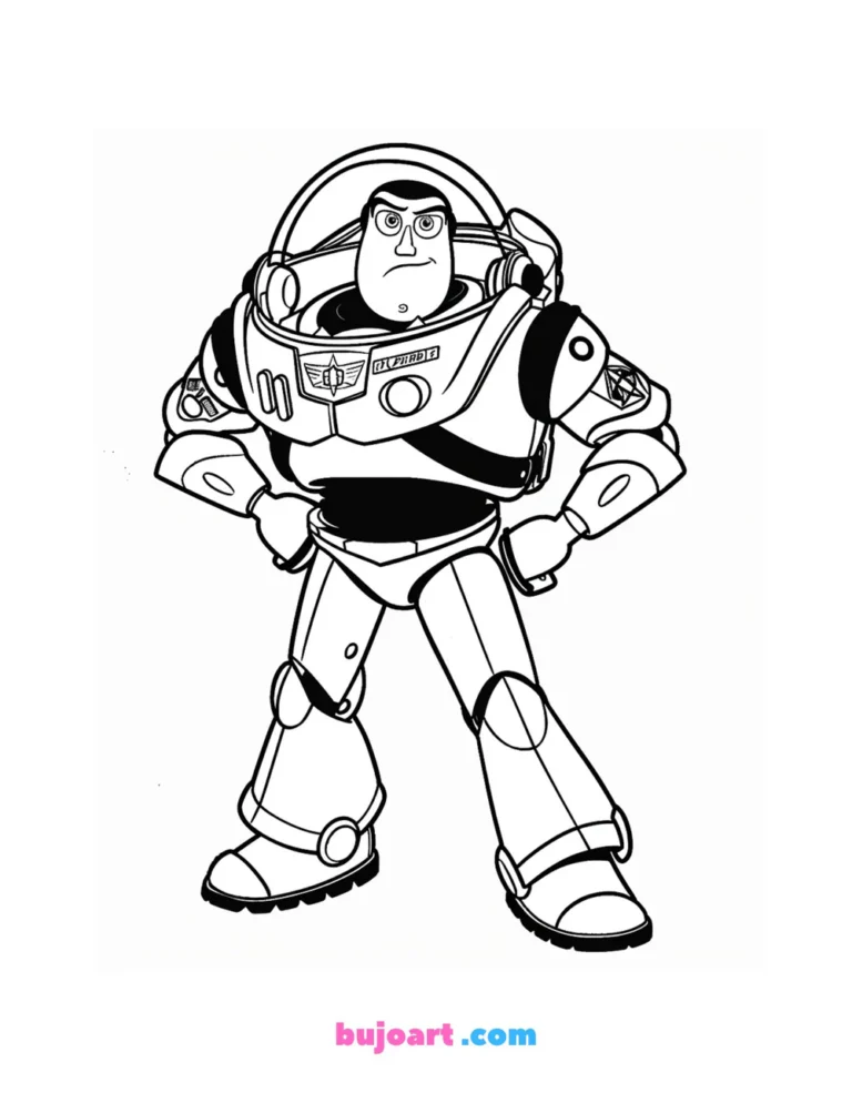 free buzz light year coloring page