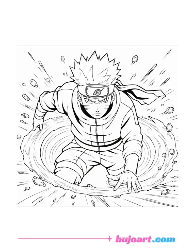 free naruto coloring pages for adults and kids instant downloads