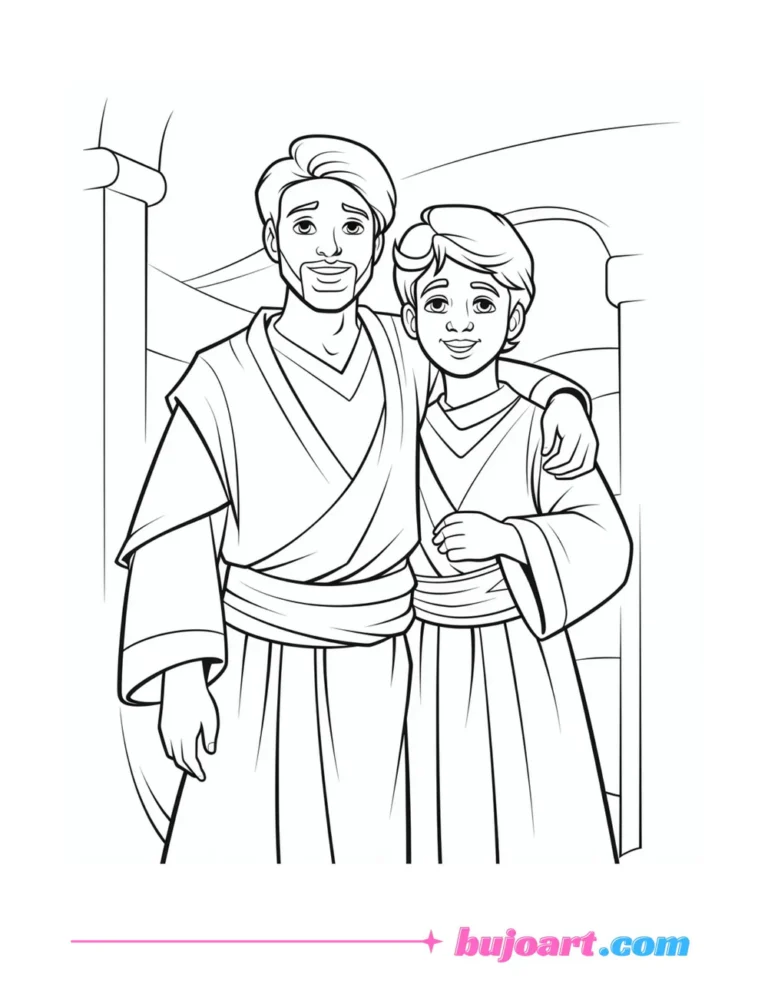 free abraham and isaac coloring pages for adults and kids instant download