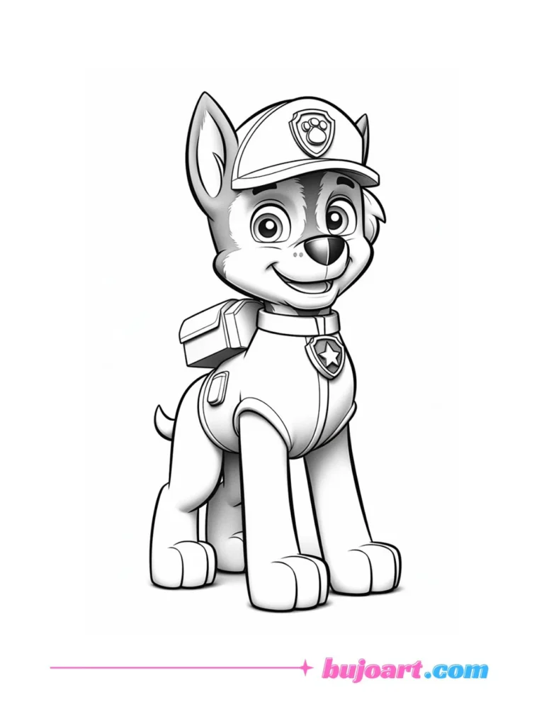 Free paw patrol coloring pages for adults and kids instant download