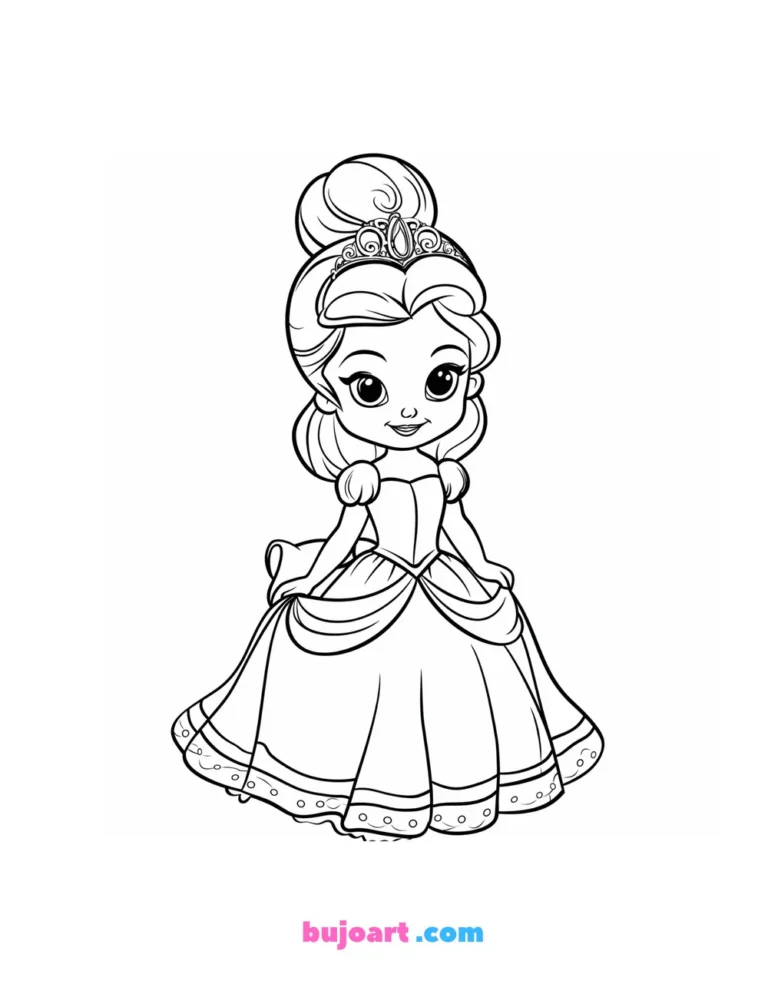 free rosalina coloring pages for adults and kids instant download
