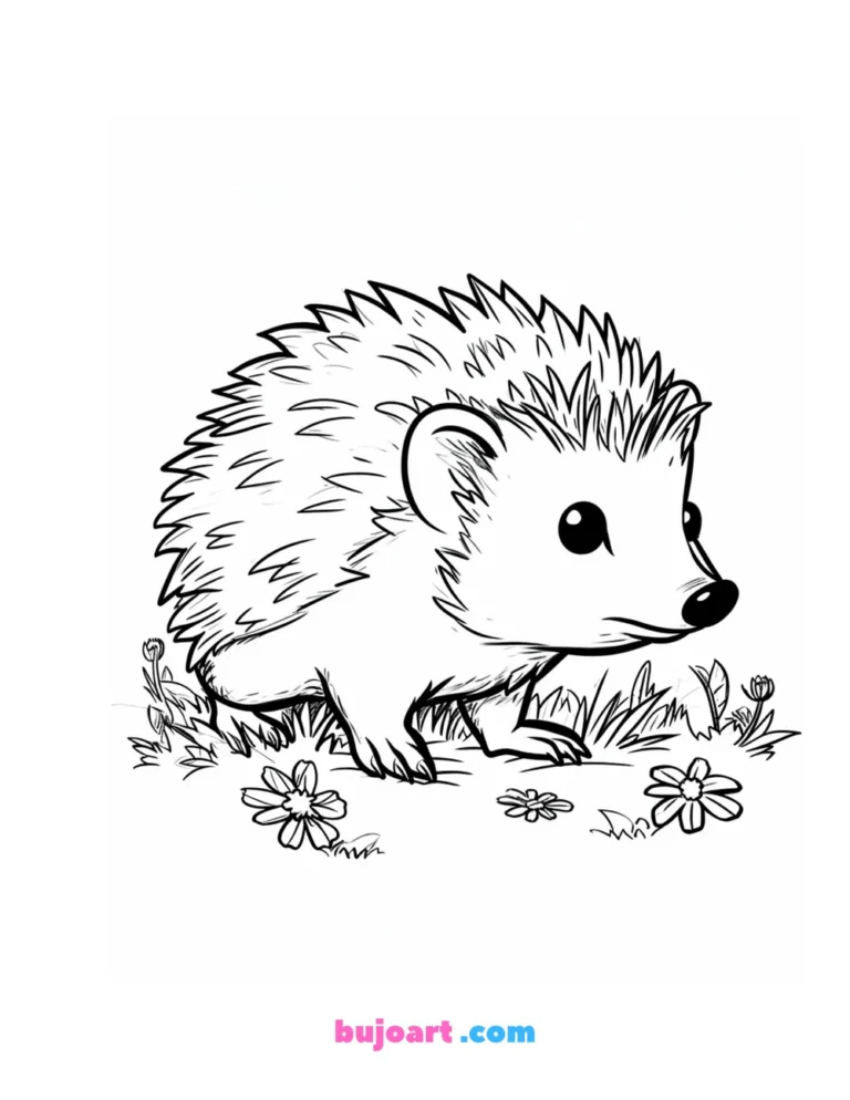 Free amy the hedgehog coloring pages for adults and Kids instant download