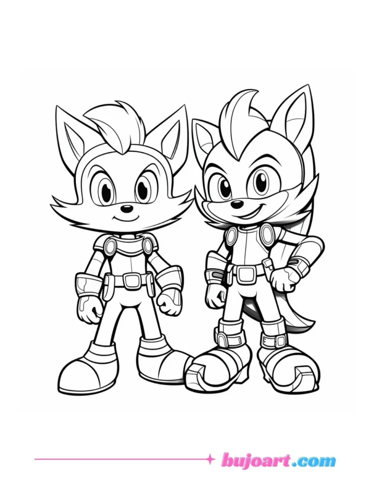 Free Coloring Pages of sonic coloring pages for kids