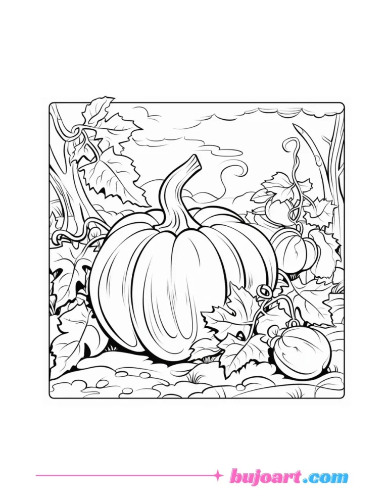 free pumpkin coloring pages for adults and kids instant download