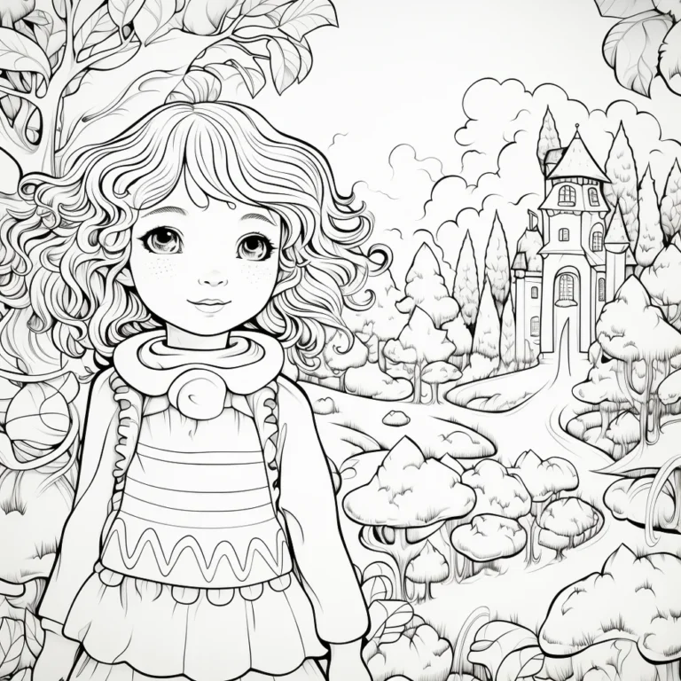 Free Download Colouring Page of happy school day school kids