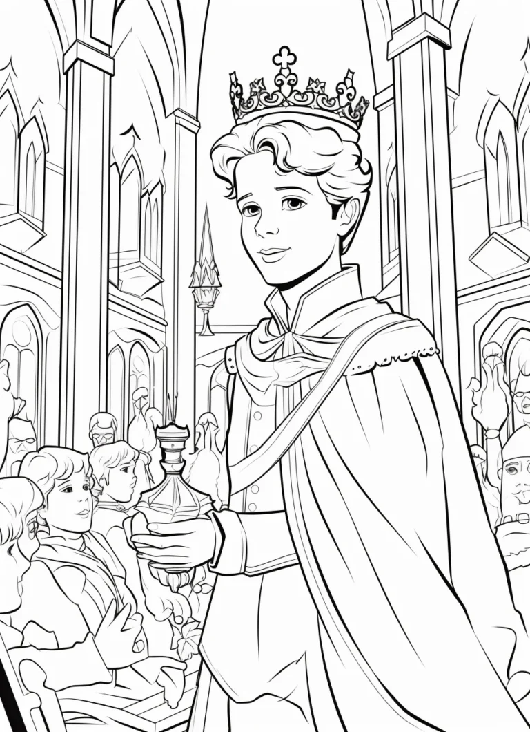 Free Coloring Page of Beautiful  Hungary for Adults and Kids