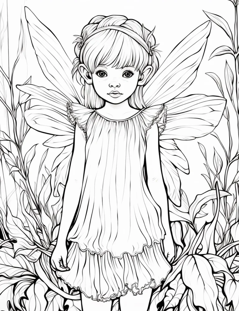 18 Free Coloring Page of Beautiful Forest Fairies Free Printables