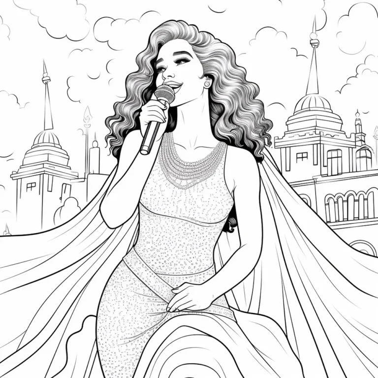 free coloring page of opera nights coloring sheets