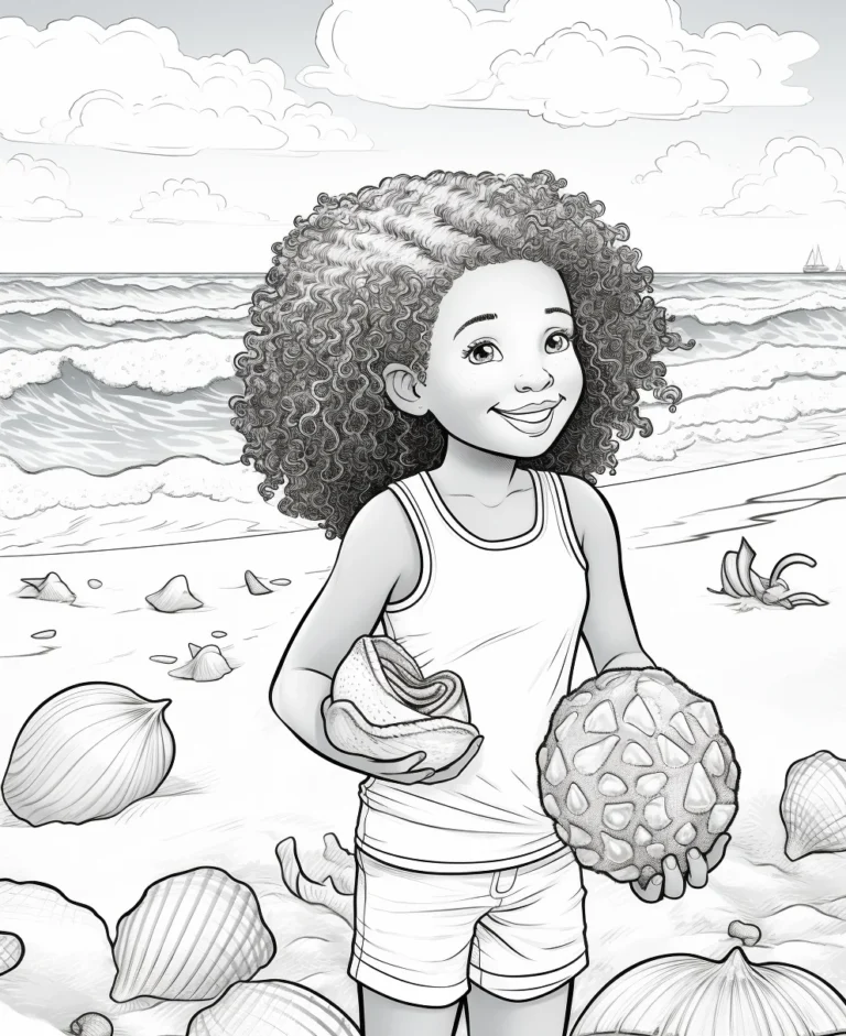 Free Coloring Pages of Beautiful Ocean and Mountain Scenes Free Printables