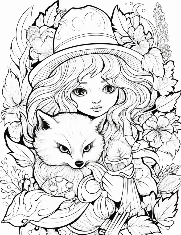 free coloring page of red riding hood coloring sheets for adults