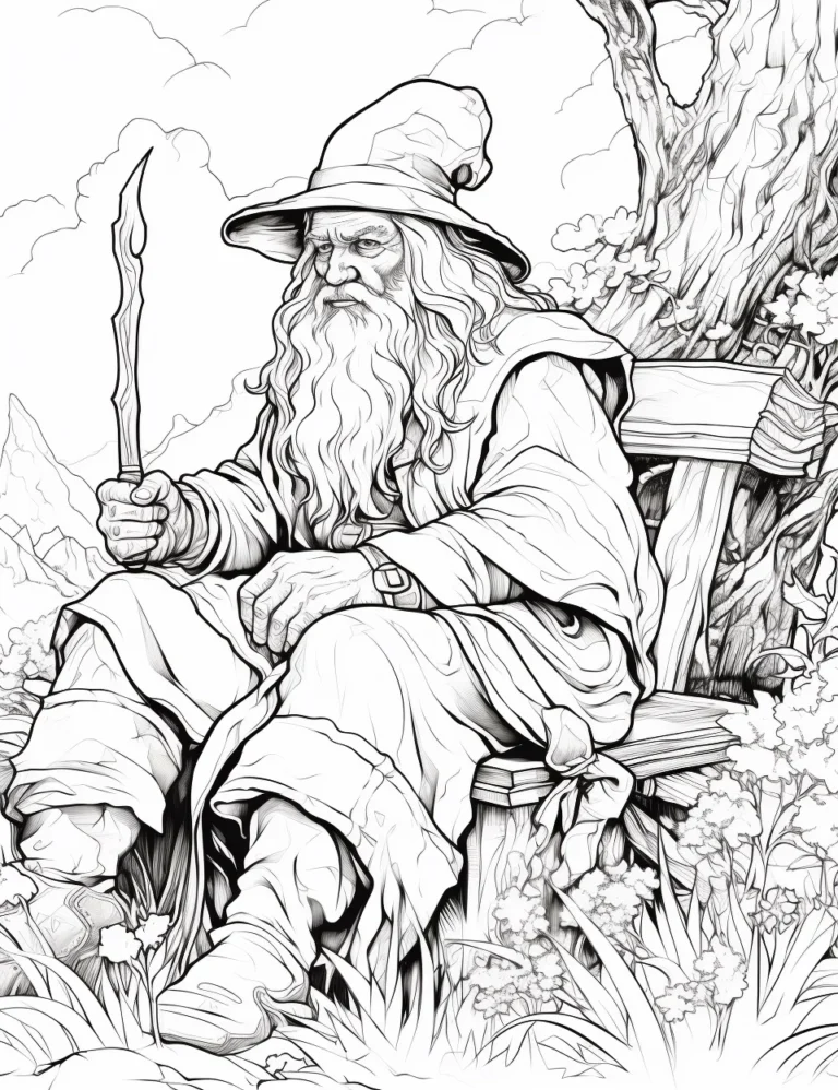 10 Free Coloring Page of Terry Pratchett’s Discworld for Adults and Kids