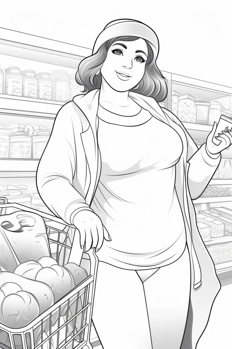 15 Free Coloring Page of People of Walmart for Adults and Kids