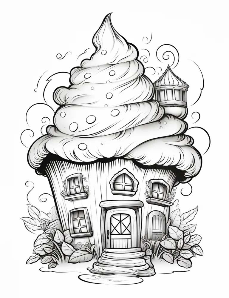 Free coloring page of magical cupcakes coloring sheets for adults