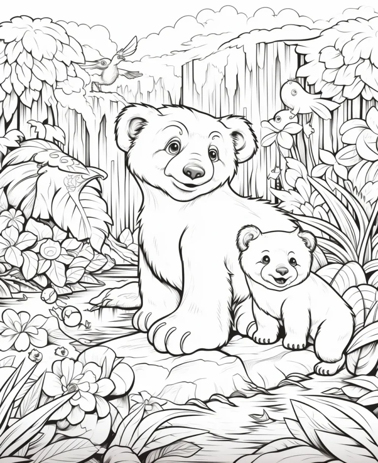 Free Coloring Books of Animal Kingdom Coloring Page