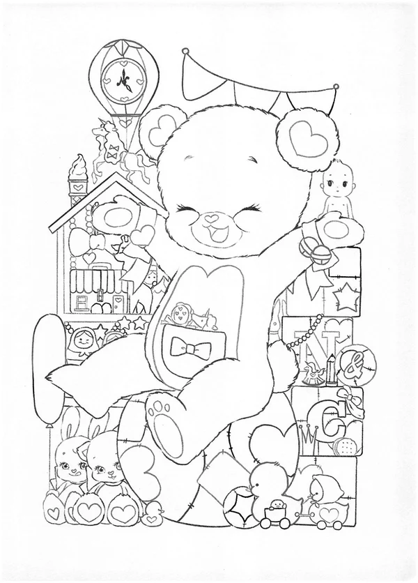 Unleash Your Creativity: Enjoy Endless Fun with Toy Bear Coloring Pages