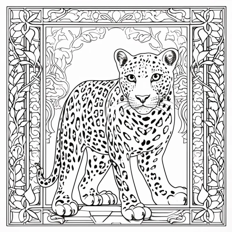 Art Nouveau Animal Designs Coloring Book