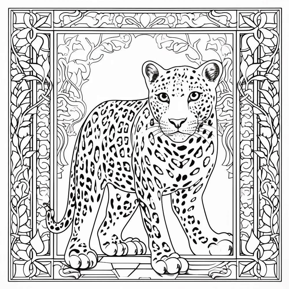 Art Nouveau Animal Designs Coloring Book