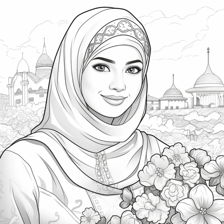 Free Download Colouring Page Elegant Women