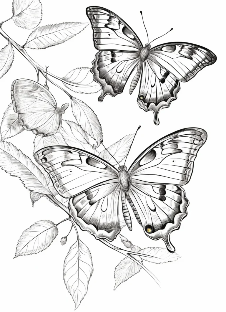 Free Download Colouring Page Coloring Book Fairy Lady Butterfly