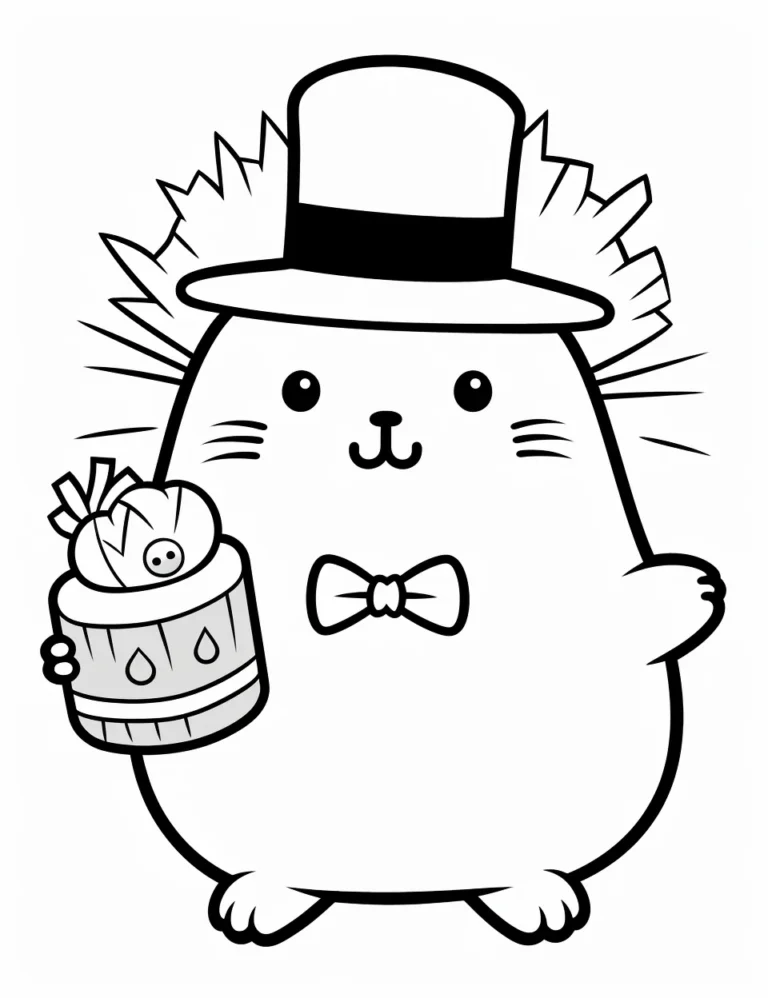 Free Printable Pusheen Coloring Page