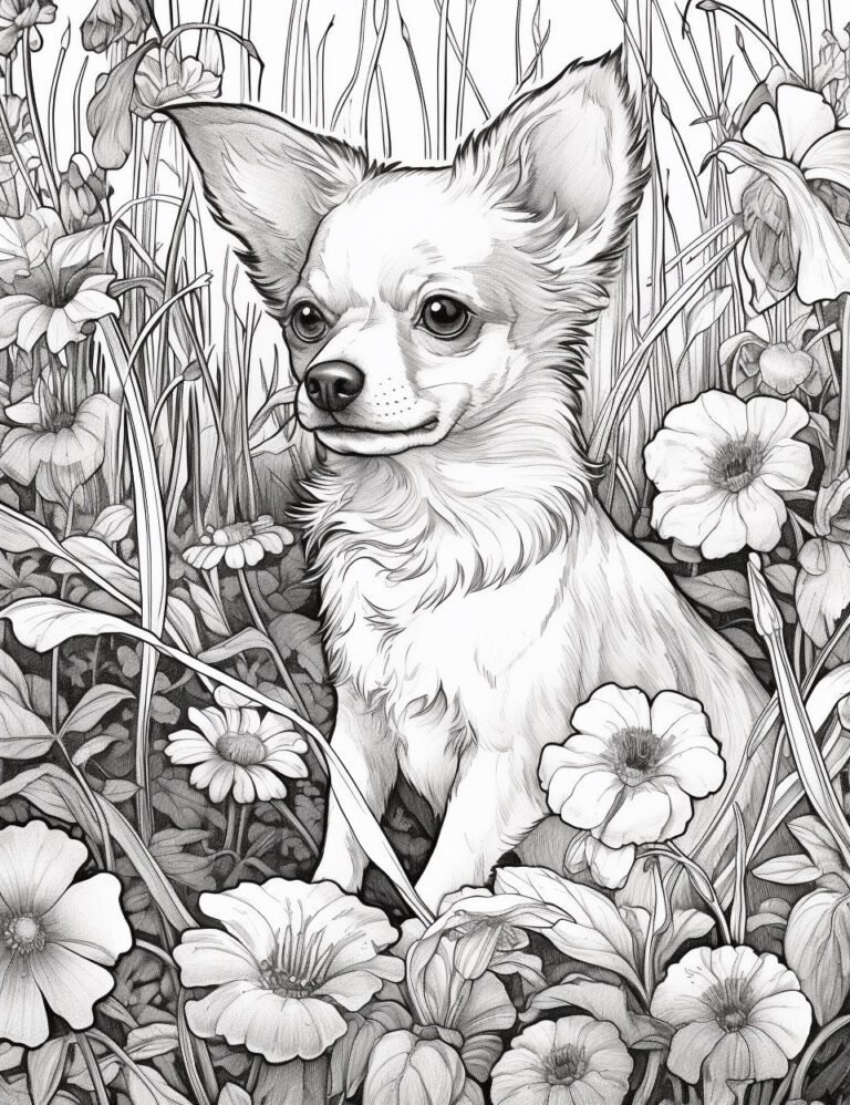 Free Download Colouring Page of dogs
