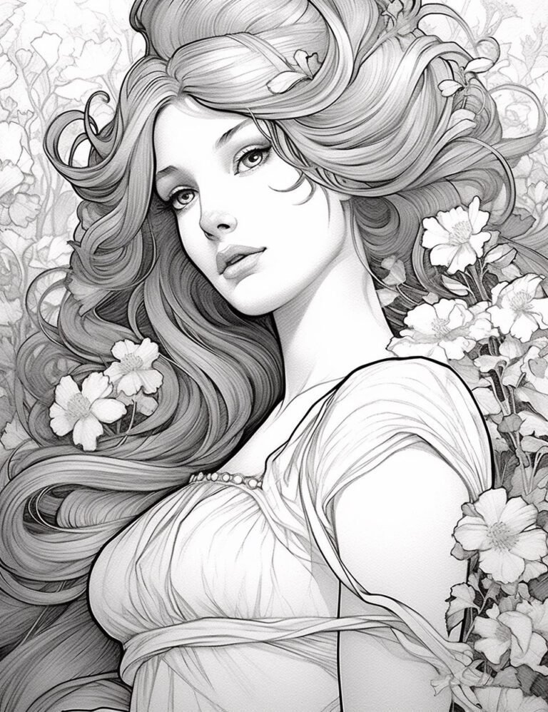 Free Download Colouring Page Coloring Book Greek Mythology Goddess