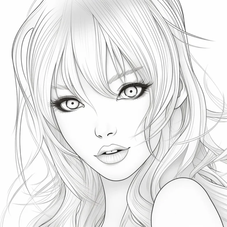 Free Download Colouring Page Coloring Book camilla d’errico cute girls