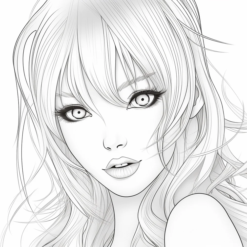Free Download Colouring Page Coloring Book camilla d’errico cute girls