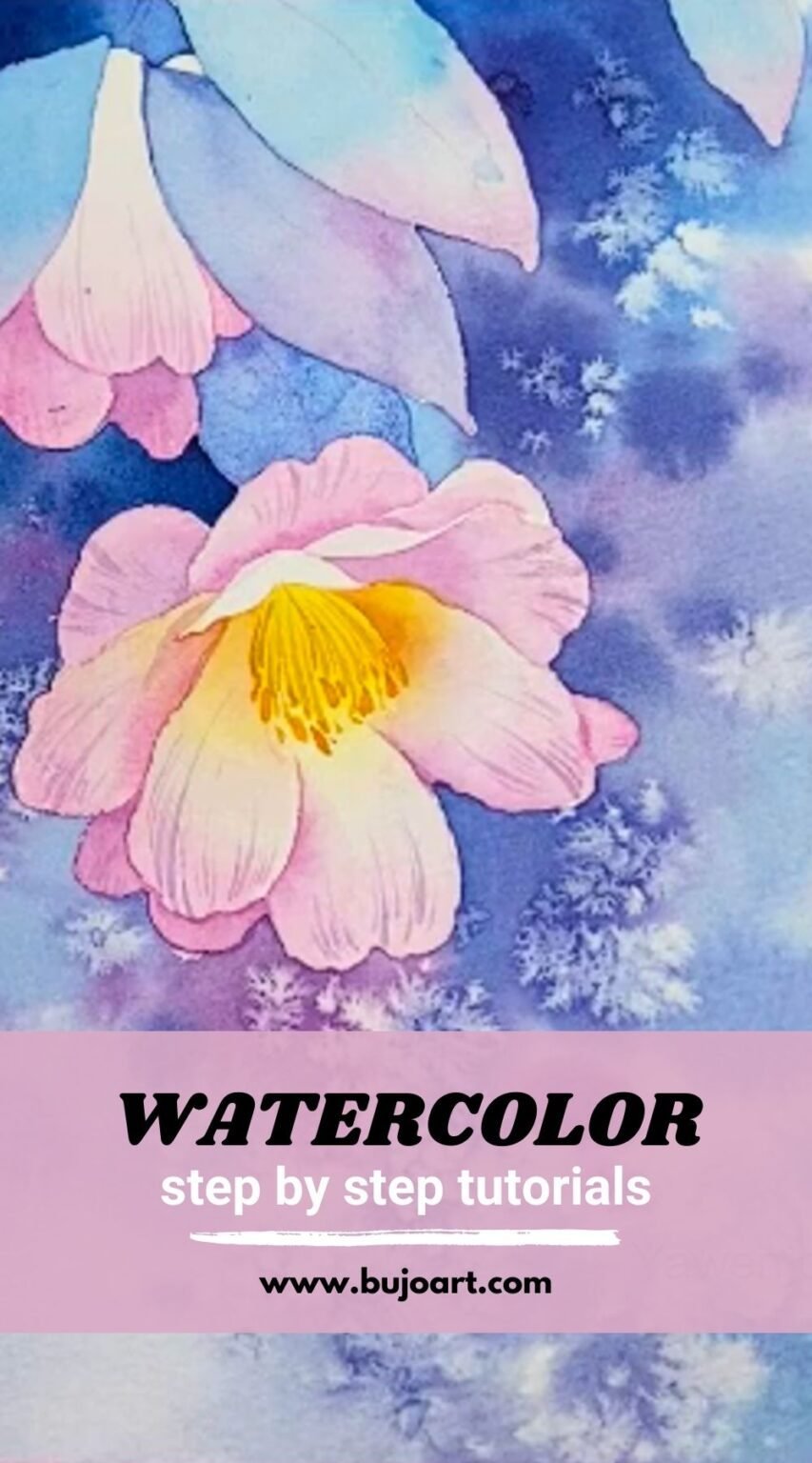 step by step painting peony watercolor painting tutorial – BUJO ART