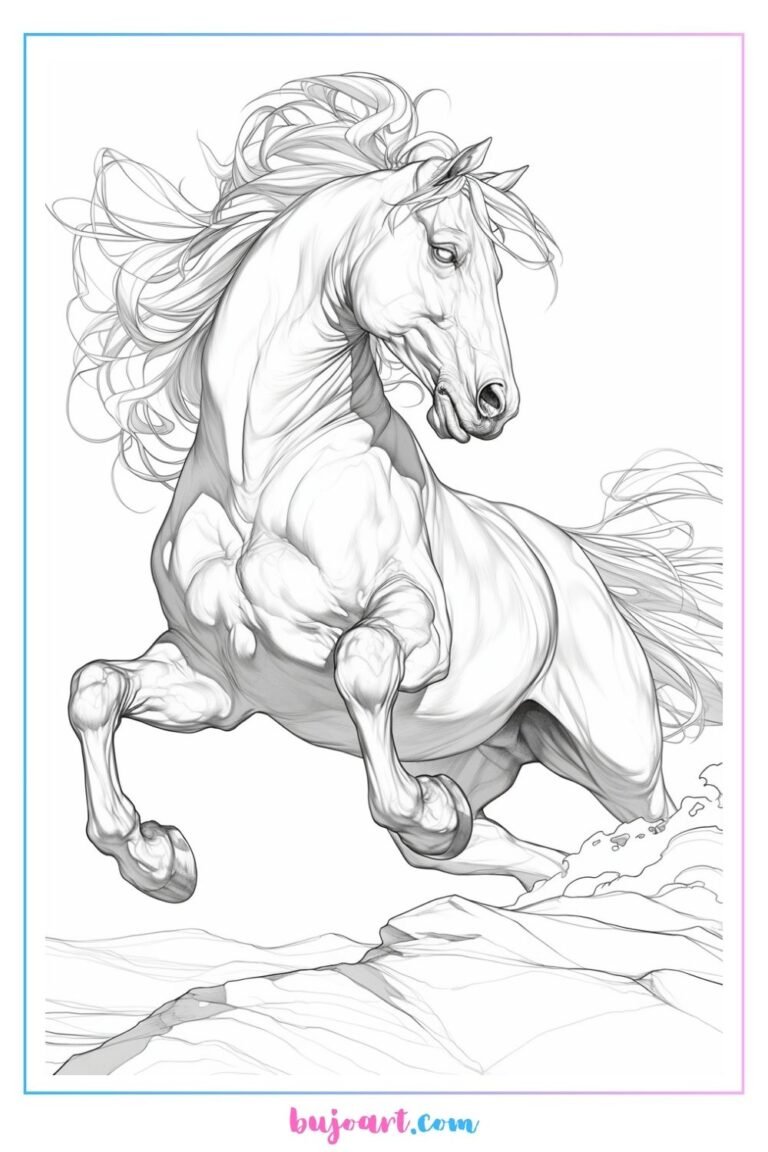 wild horse coloring pages horse coloring pages