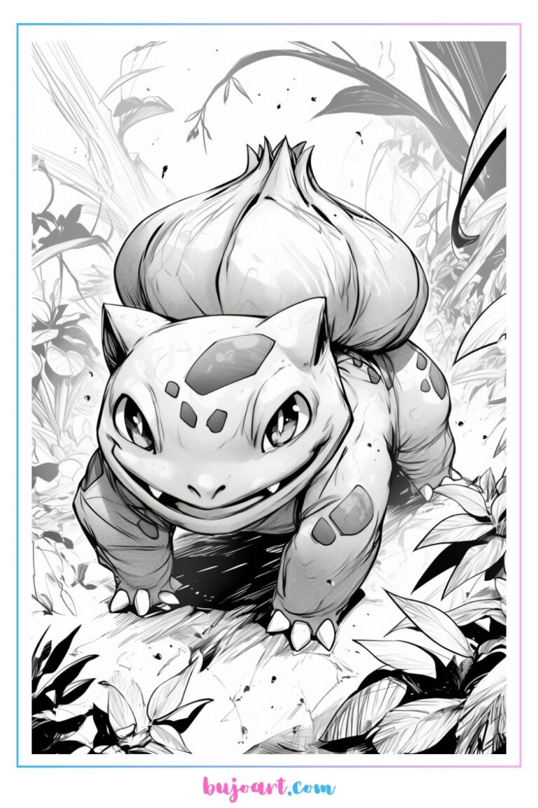bulbasaur coloring pages – BUJO ART
