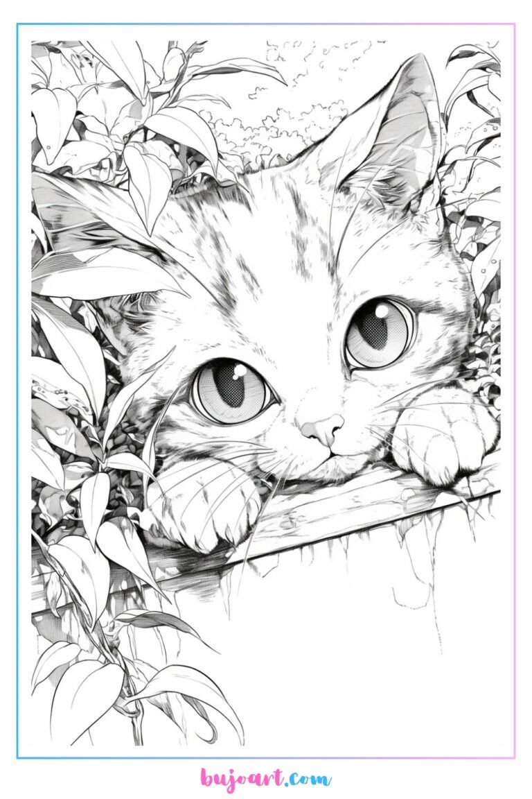 cat printable coloring pages