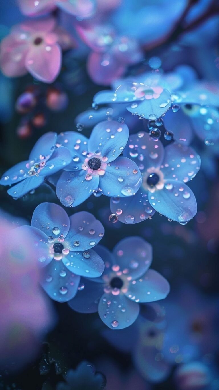 aesthetic cute wallpapers forgot-me-no-more wallpaper