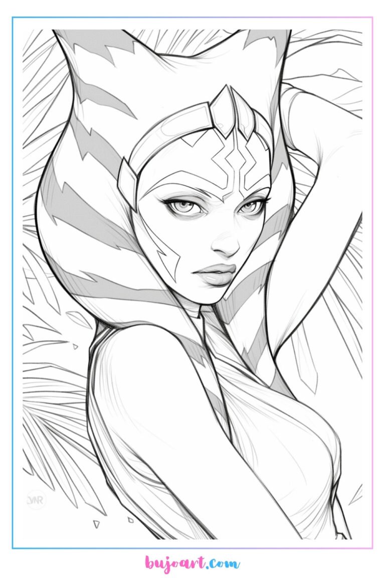 ahsoka coloring pages ahsoka tano coloring pages