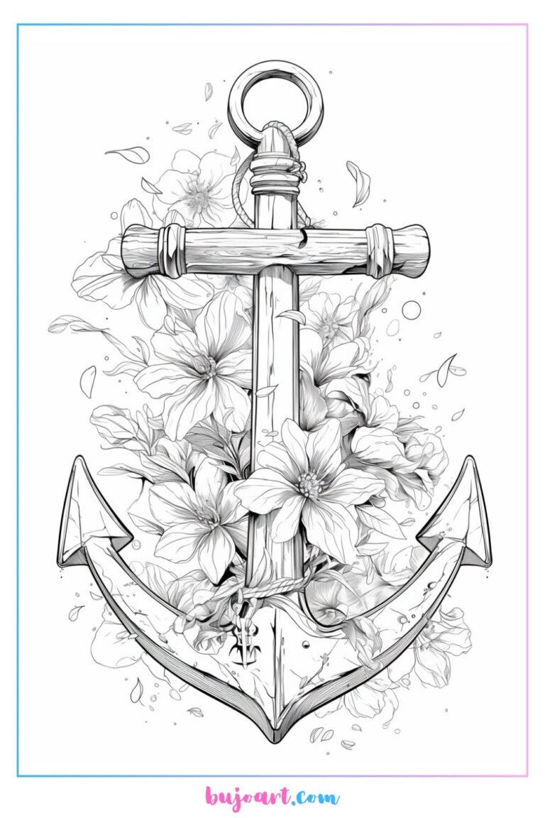 anchor coloring page