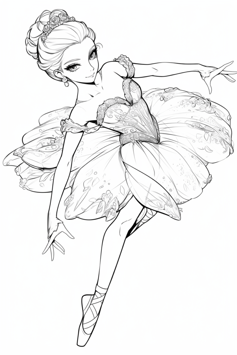 ballerina coloring pages printable – BUJO ART