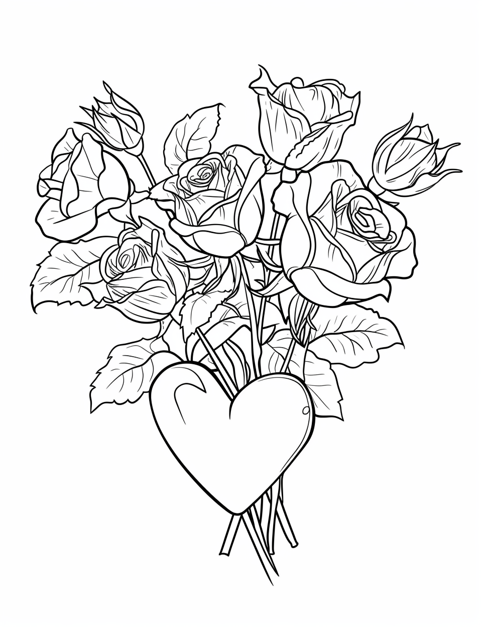 bouquet coloring pages – BUJO ART