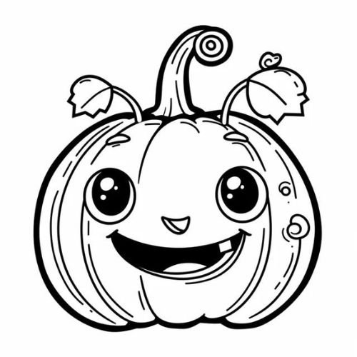 how to draw a pumpkin step by step