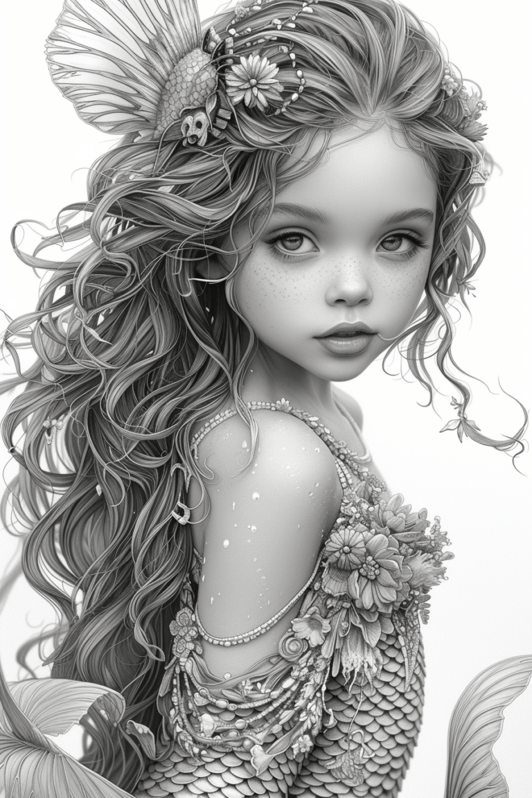 beautiful mermaid realistic mermaid - Mermaid5 768x1152 