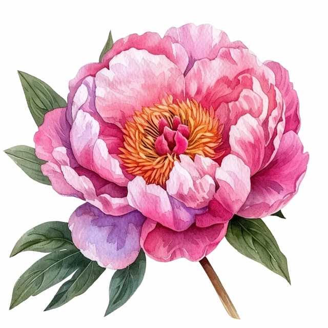 Delicate Watercolour Peony Flowers Clipart Png Digital Download of Wedding Florals